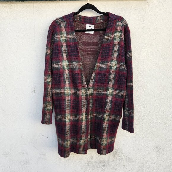 UNIF Nevermind Duster in Plaid - Picture 6 of 12